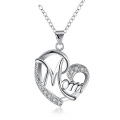 Geschenke für Mutter Mutter Halskette Anhänger Sterling Silber für Frauen lieben Herz Mutter Geburtstagsgeschenke